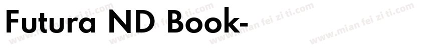 Futura ND Book字体转换